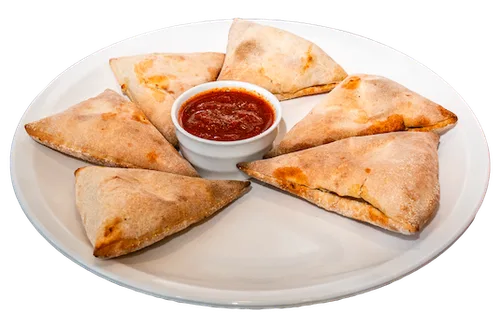 6 Pizzaecken gefüllt mit Mozzarella