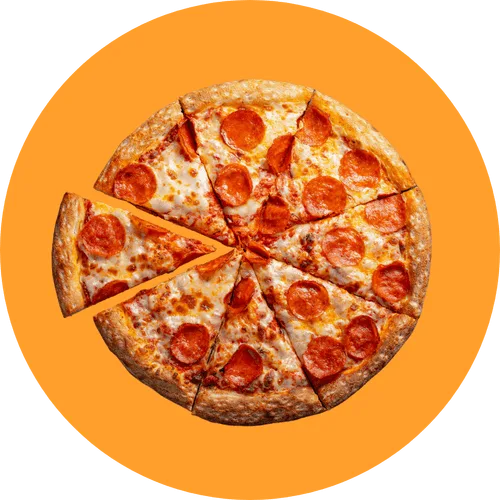 American Pizza mit Peperoni und Käse