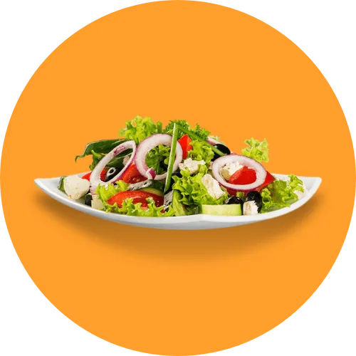 Frischer gemischter Salat auf einem Teller