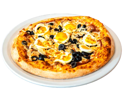 Pizza Deluxe auf einem Teller
