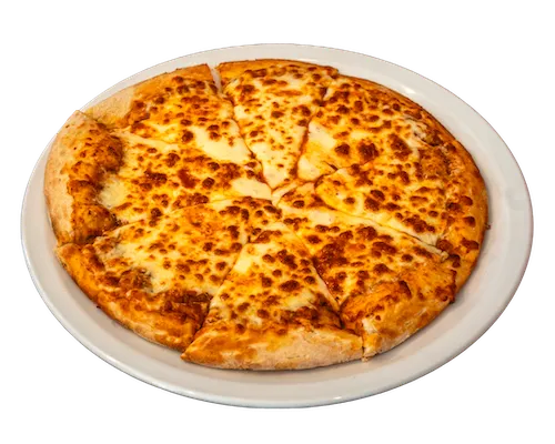 Pizza Margherita auf einem Teller