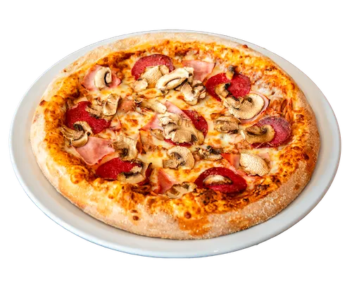 Pizza Nizza auf einem Teller