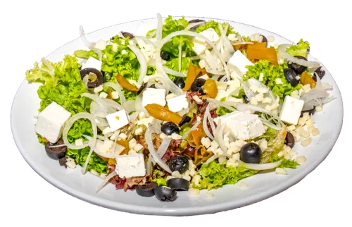 Greek Salat mit Feta und Oliven