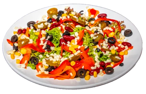 Mexican Salat mit Bohnen und Jalapenos